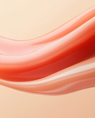 Fluid Lip Aesthetics Dreamy Pink-to-Peach Blur with Soft Focus - Modern Beauty Branding and Cosmetic Product Visualization for Youthful Appeal