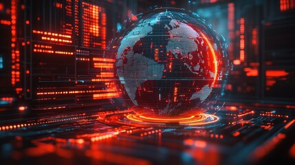 Global network data security server room