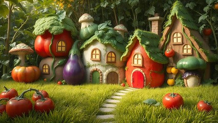 Home decoration in vegetable style