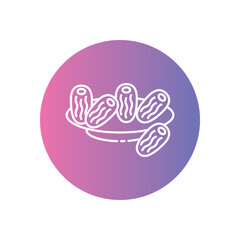 Dates  icon vector stock illustration