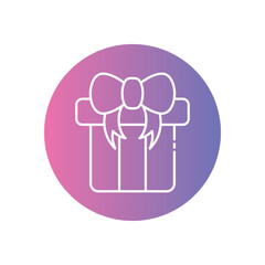 Gift  icon vector stock illustration