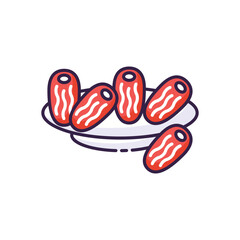 Dates  icon vector stock illustration