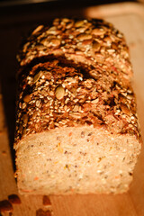 Vollkornbrot nach Anschnitt