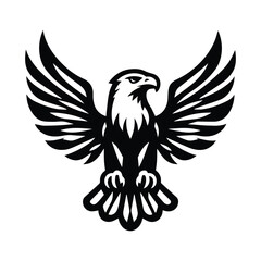 Obraz premium eagle isolated silhouette, bird icon, on transparent background