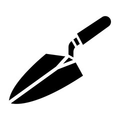 Plastering Trowel Glyph Icon Design