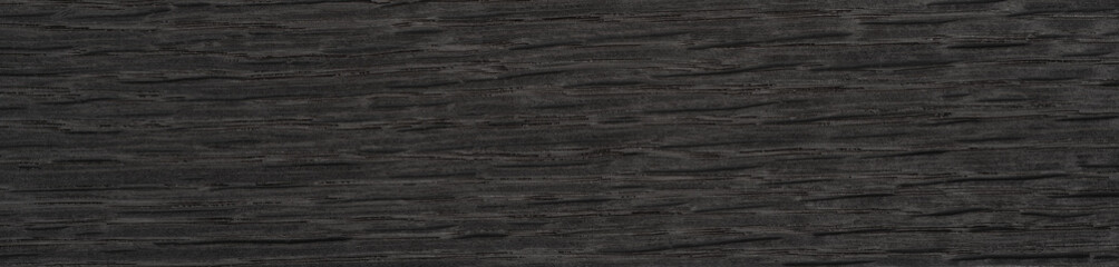 Dark gray stained oak veneer with a horizontal saw cut grain texture