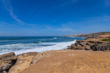 Rocky coast in Ericeira, near Lisbon
