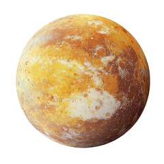 Fototapeta premium Icy planet, space, celestial body, surface texture, background transparent, design element