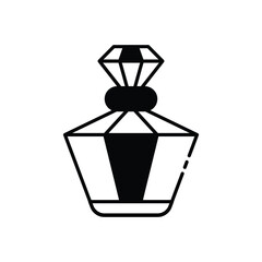 Perfume Bottle icon vector stock illustration
