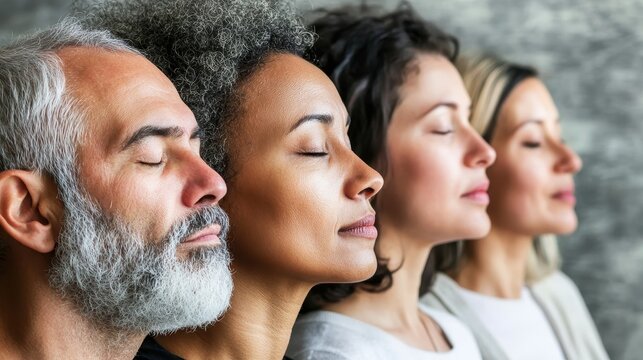 Serene Faces: A Portrait of Tranquility and Inner Peace