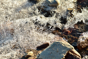 Bright Patterns of Ice