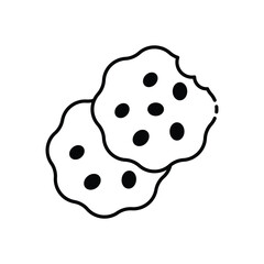Biscuit  icon vector stock illustration