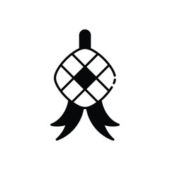 Ketupat  icon vector stock illustration