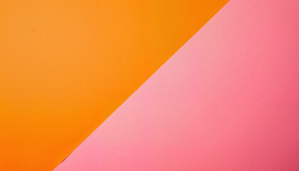 Vibrant geometric patterns of orange and pink, visual contrast