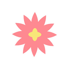 Flower icon vector. Garden illustration sign. Flora symbol or logo.