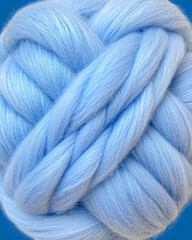 Light Blue Thick Yarn Ball