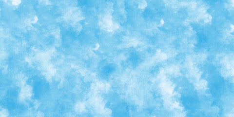 Grainy and grunge blue powder explosion on white background, blue cloud textured and sky white clouds background with blurred and grunge stains, Abstract old grunge smoke cloud texture.