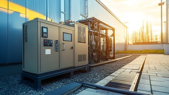 Big diesel generator for power backup at industry