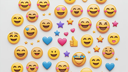 Funny Cartoon Emoji & Emoticons Set &ndash; Facial Expressions & Reactions for Social Media | Happy, Sad, Angry, Laughing, Crying Icons