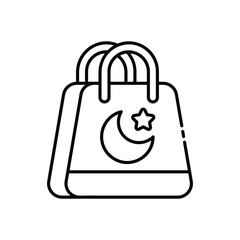 Bag icon vector stock illustration