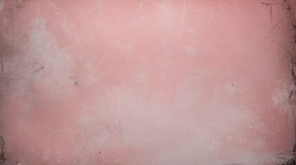 Fototapeta premium Bright pastel pink abstract textured erroded wall background. Grunge concrete texture wallpaper design. Blank dusty paper pattern light backdrop. 