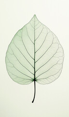 Obraz premium Translucent Leaf with Veining Detail