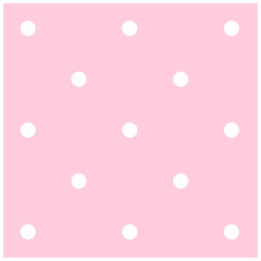 ピンクのドット柄