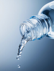 Water Pouring from the Bottle