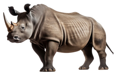 Obraz premium PNG Black rhino wildlife animal mammal.