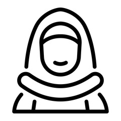 This Woman icon is suitable for Ramadan Islamic event etc