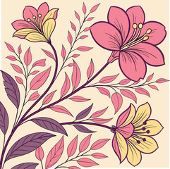 seamless flower pattern, pattern, background, flower, flower background