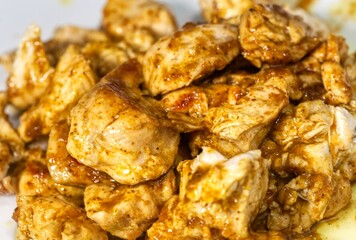 fried chicken with curry sauce,