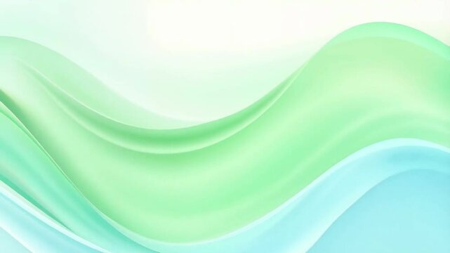 Soft waves in mint green, light blue, and yellow, giving a fresh spring and clear water feel