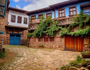 Obraz premium Ottoman village in Bursa HOUSE