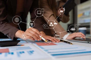 Co-workers are consultants on business documents, tax, transactions and business combinations after a bankrupt merger with a newly founded company..