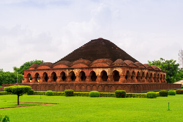 The Indian historical temple Rasmancha located at Bishnupur in West Bengal.