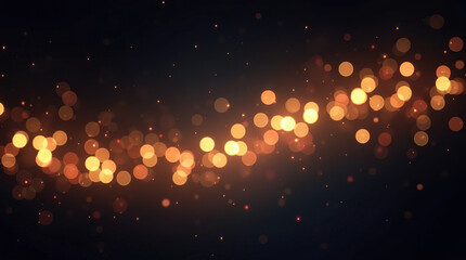 Abstract bokeh lights on dark background. Creative design.