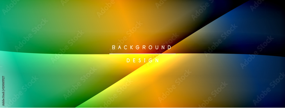 Aufkleber bright rainbow style color gradient with curve round shape line background. vector illustration for 