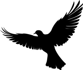 Obraz premium bird fly silhouette vector file svg bird beautiful silhouette 