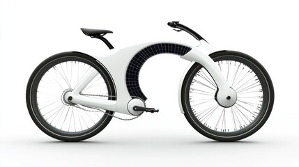 Fototapeta premium Futuristic Solar-Powered Bicycle Design