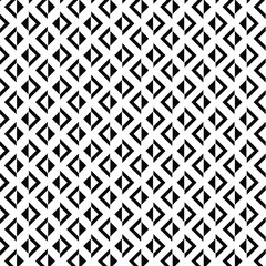 Black and white vector seamless pattern with small diamonds , star shapes ,rhombuses .Abstract black and white geometric texture .Simple minimal wide repeat background .