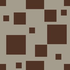 Brown Shapes Create an Abstract Seamless Pattern Big Design on a pastel gray Background