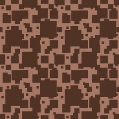 Abstract Brown Geometric Seamless Pattern Small Design on Mocha Mousse Backgrounds