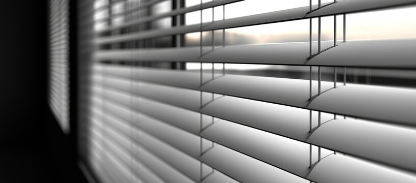 Abstract design: horizontal parallel lines in white and gray, suitable for copy space or advertising banner