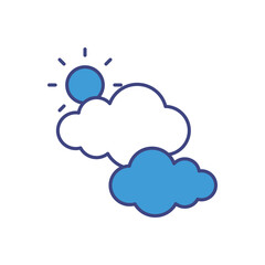 Sky icon vector stock illustration