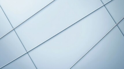 Fototapeta premium Modern building facade, diagonal lines, light blue