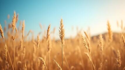 Fototapeta premium Golden wheat waves