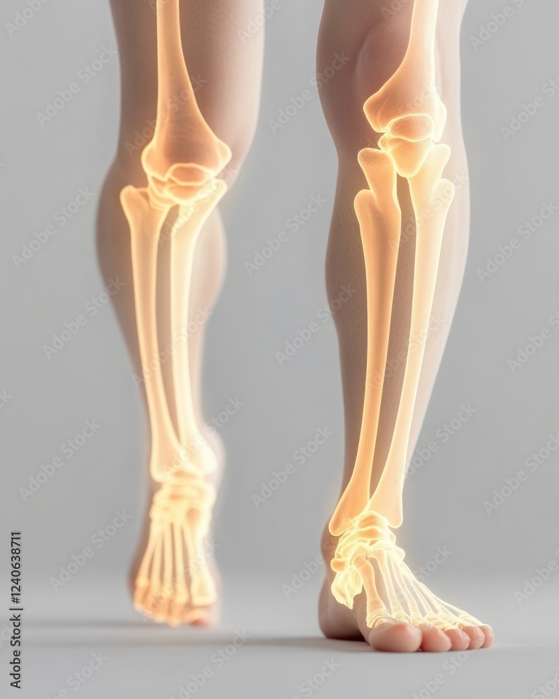 Poster Human anatomical structure visualization medical science 3d rendering digital environment close-up perspective