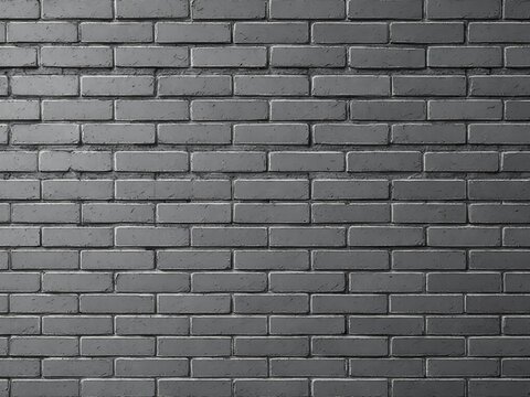 Fototapeta Seamless gray brick wall texture, close-up, seamless, photorealistic.