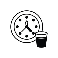 Iftar Time icon vector stock illustration